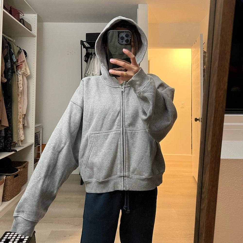 Aritzia Cozy AF Fleece Zip Hoodie
